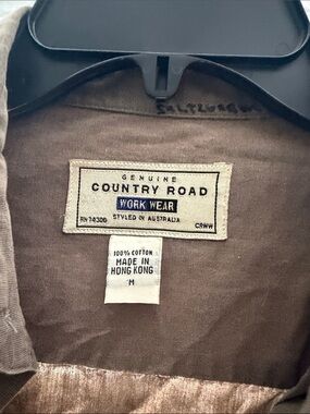 Country Road Men's Brown Lightweight Work Shirt Jacket